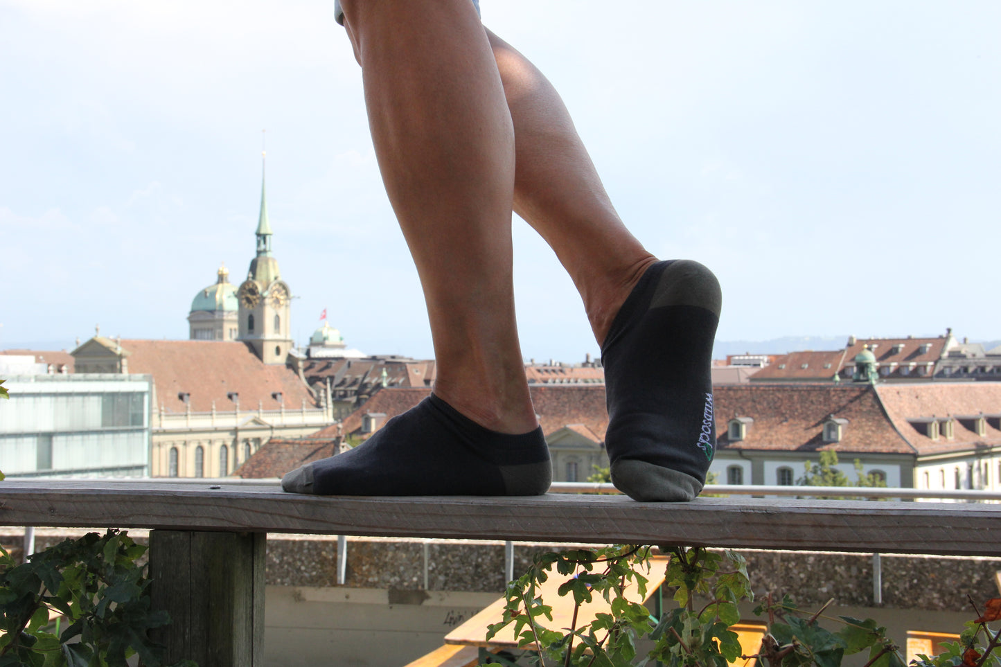 Sober Grey - Sneakersocken aus Bio-Baumwolle von WILDSOCKS